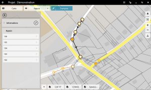Vue compatibilité avec CAP-FT et COMAC de la fonctionnalité FiberScript de déploiement du réseau aérien